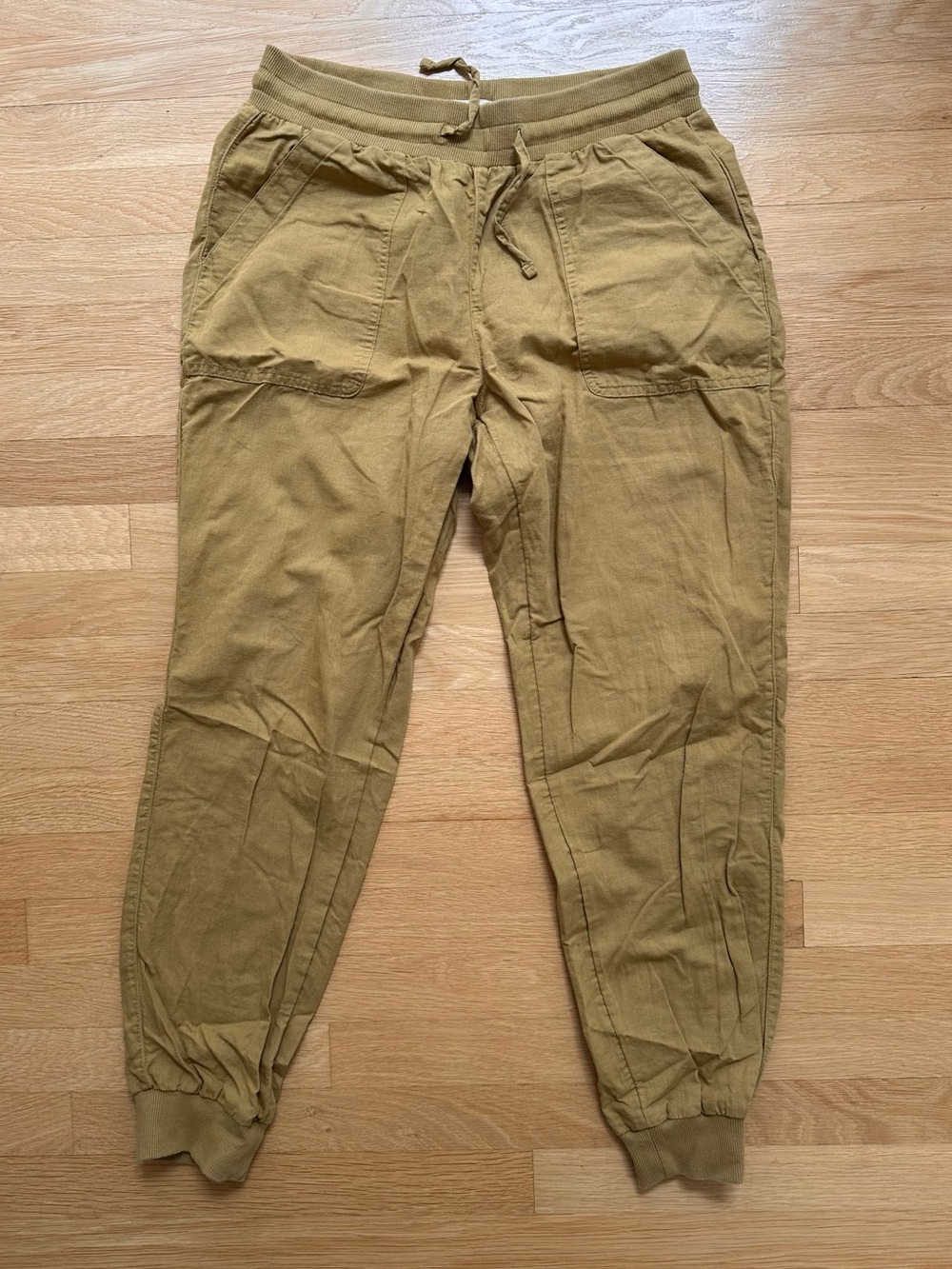Pact Women's Joggers, Size M, mustard yellow